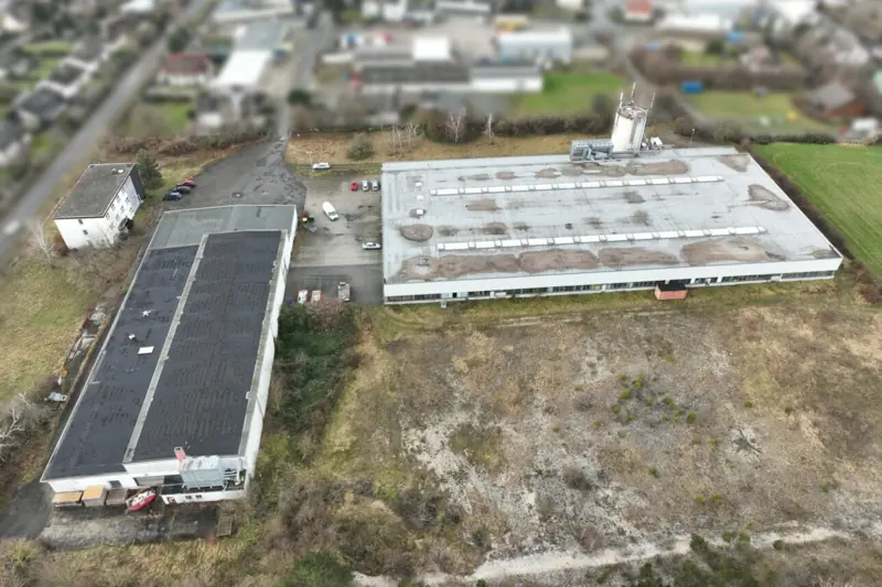 Produktionshalle von oben